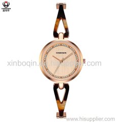 XINBOQIN Supplier ODM Original Luxury Business Fashion Style Quartz Women Casual Waterproof Acetate Watch