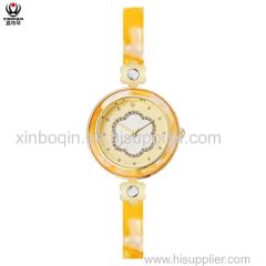 XINBOQIN Factory OWN Brand Luxury Custom LOGO Fancy Women Quartz Waterproof Acetate Women Watch