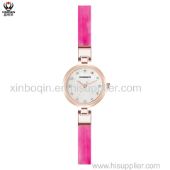 XINBOQIN Dropshipping Ladies Designer Fashion Colors New Latest Design Popular Brand Quartz Waterproof Acetate Watch