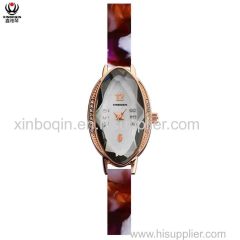 XINBOQIN Supplier Girl Latest Custom Wholesale Small Order ODM Luxury Brand Original Waterproof Acetate Watch