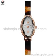 XINBOQIN Supplier Girl Latest Custom Wholesale Small Order ODM Luxury Brand Original Waterproof Acetate Watch
