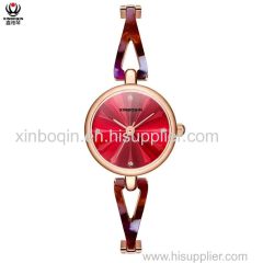 XINBOQIN Supplier OEM Minimalist Hot Selling Custom Luxury Top Quality Fashion Lady Style Waterproof Acetate Watch