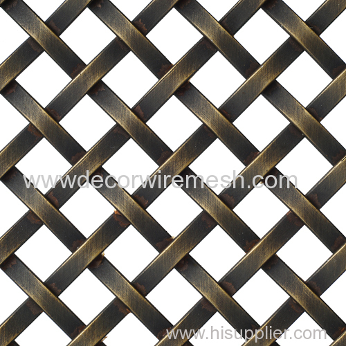 GR-3510 brass antique mesh rhombus woven fabric