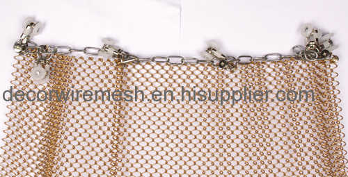 metal coil drapery spring mesh curtain