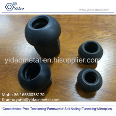 M15-50 carbon steel Spherical Nut and domed achor nut and anchor plate used for hot rolled threaded steel bar