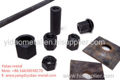 Flat and Square Anchor Plate/ anchor threaded plate used for full thread bar and Concrete post tensioning bar