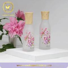 Whole Set Series Square Shape Frosted Glass Bottle And Jar Packaging