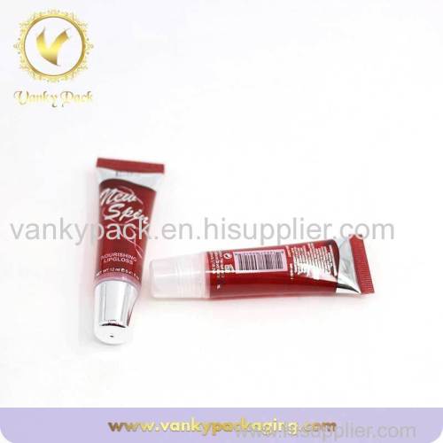 Colourful Round Empty Plastic Cosmetic Tube For Lip Care