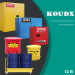 KOUDX Steel Dolly for Oily Waste Can