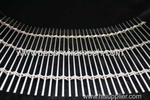 stainless steel facade mesh curtain wall