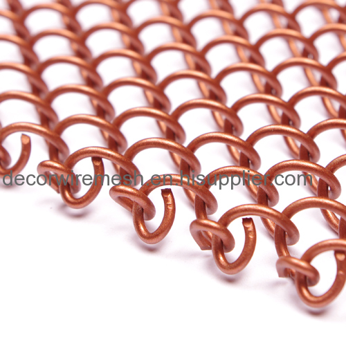 Gecho metal coil drapery copper metal curtain