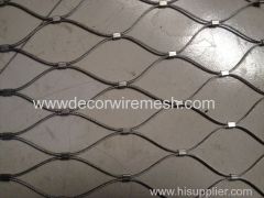 stainless steel woven rope mesh zoo mesh