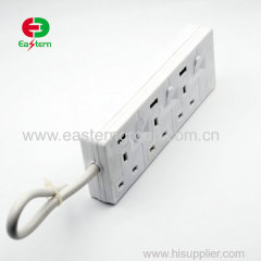 3way / 4way / 5 way / 6 Way 13A plug power extension socket with copper wire