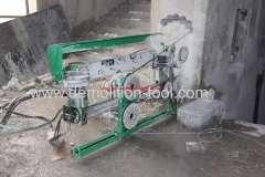 hydraulic wire saw for concrete cutting and sawing