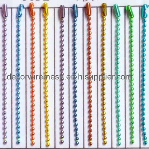 colorful metal bead chain for partition curtain