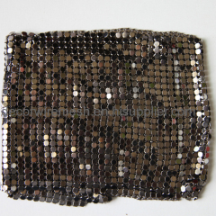 Flexible Metallic Sequin Fabric brass cloth