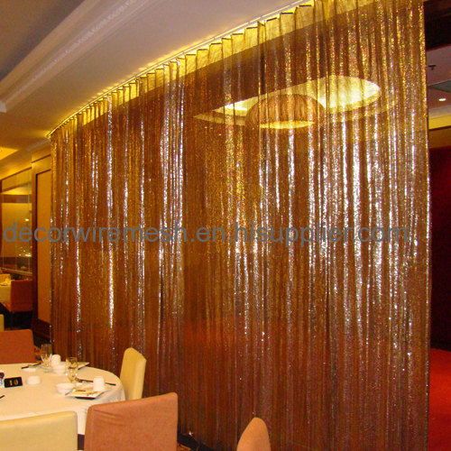 Metal sequin fabric for Hotel Lobby