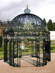 Beautiful wrought iron flower gazebo