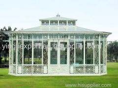 Nice white wrought iron gazebo