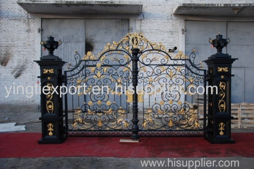 cast iron driveway gate