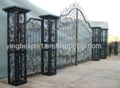 Nice wrought iron driveway gate