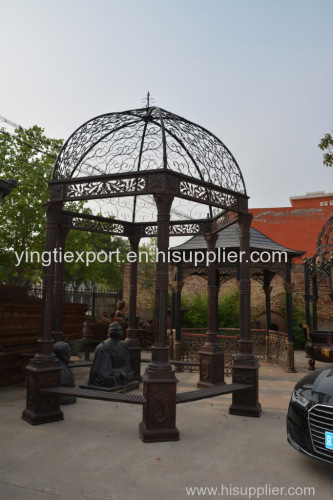 Beautiful cast iron garden gazebo