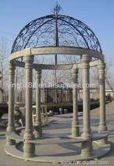 Simple hand carved column marble pagoda