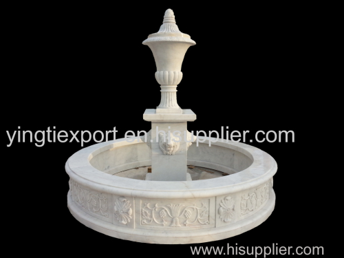 Nice hand carved white marble fountain