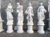 Beautiful hand carved marble four season statues