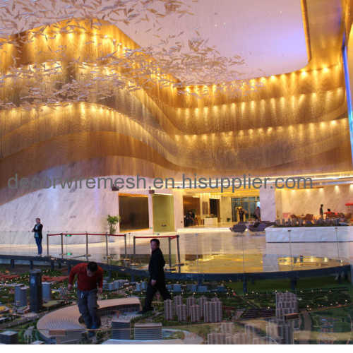 Wire Mesh Drapery for Hotel Lobby