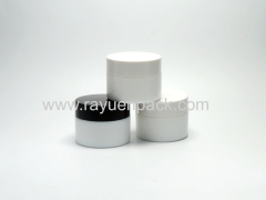 30ml milk glass cosmetic jars vintage opaque white glass face cream containers eco friendly skin care packaging