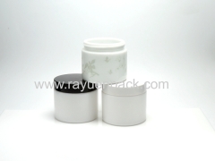 100ml milk glass cosmetic jars vintage opaque white glass face body cream containers eco friendly skin care packaging