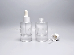30ml glass cosmetic bottle containers with bulb dropper pipettes for oil skin essence