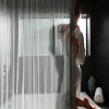 Cascade Stainless Steel shower curtain