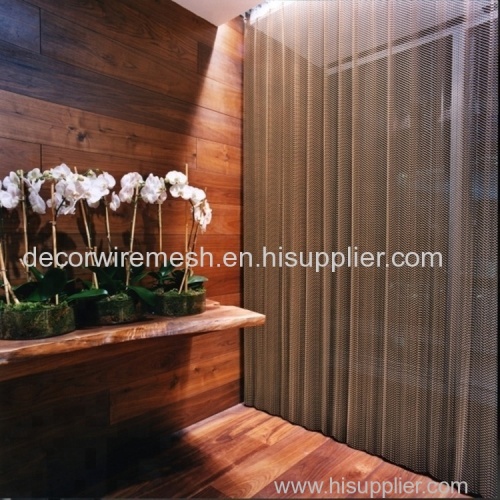 Flexible Mesh Curtain as Divider