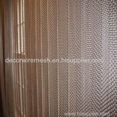 Flexible Decorative Wire Mesh Metal Coil Drapery