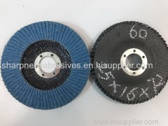 Sharpness flap discs calcined aluminum oxide or zirconium for metal and stainless steel polishing