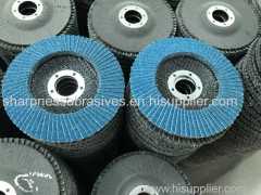 Sharpness flap discs calcined aluminum oxide or zirconium for metal and stainless steel polishing