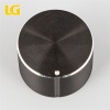 ISO9001 OEM Ningbo China Round black aluminum alloy knob with high quality