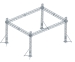 4 Towers Aluminum truss flat roof