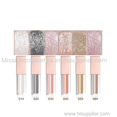 Private label glitter wet eyeshadow colorful liquid eye shadow