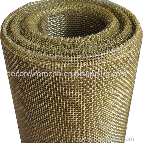 Stainless brass Intercrimp Decorative fabric or architectural Mesh