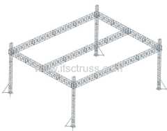 Square Truss System Flat Roof