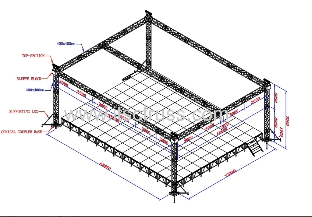 Aluminum Stage Truss Rigging
