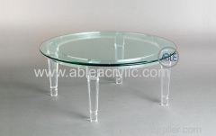 Custom Design Structure Crystal Clear Acrylic Desk Acrylic Furniture