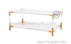 Custom Design Structure Acrylic Tea Table Acrylic Table for Home Use