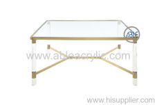 Custom Design Structure Acrylic Tea Table Acrylic Table for Home Use