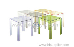 Customized Structure Acrylic Chair Acrylic Table for Home Use