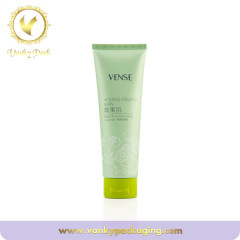 Cosmetic squeeze tube packaging with flip lid