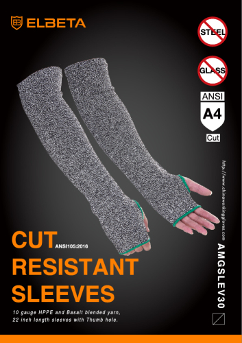 CUT RESISTANT SLEEVES ANSI A4